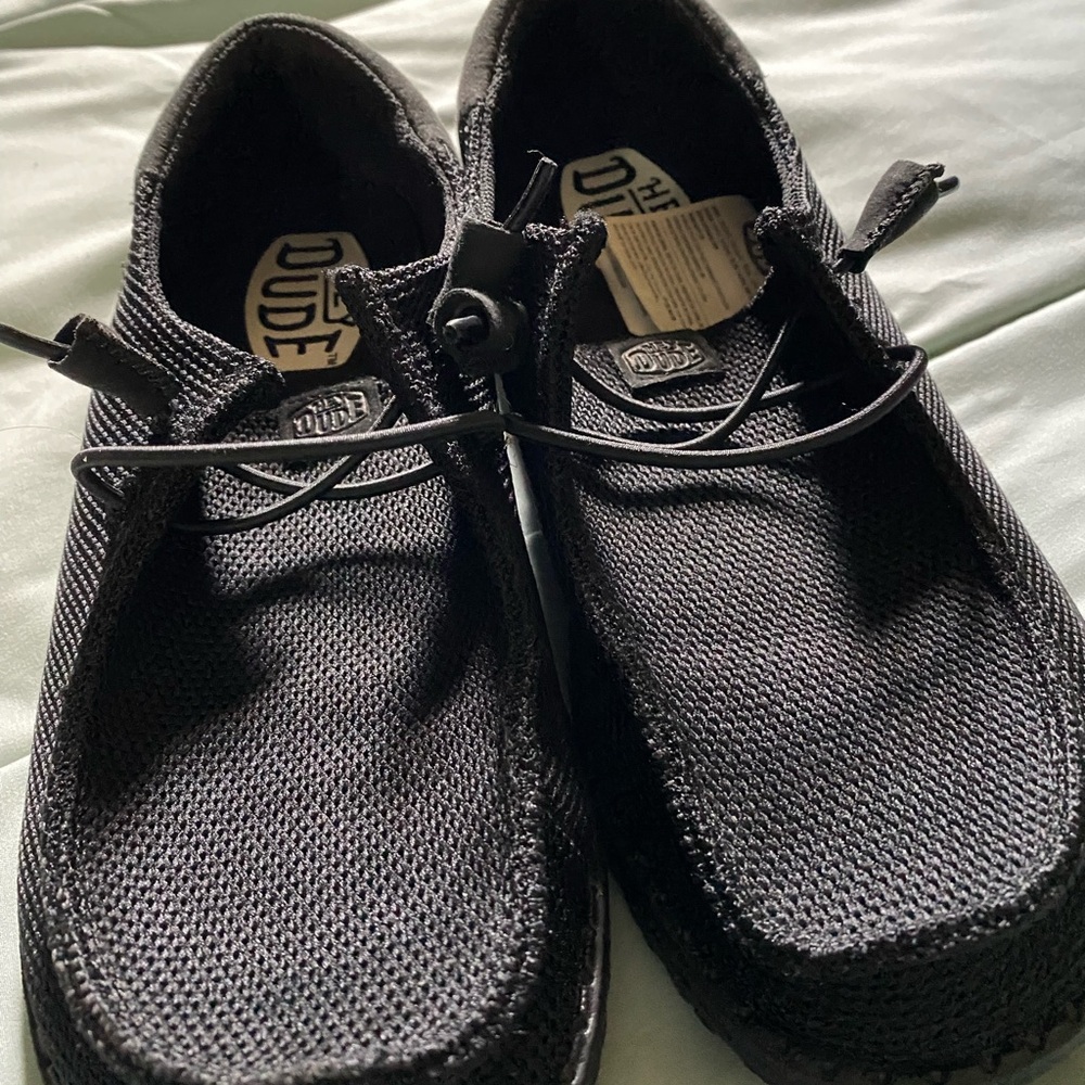 Hey Dude Women's 7, Black Loafers
